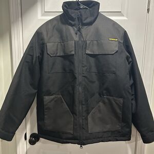 CAT Caterpillar Jacket L Men's Workwear Redefined Black Insulated